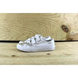 Vans Womens Sneakers Sz 8.5 Off The Wall V3 White Leather 3 Straps Athletic